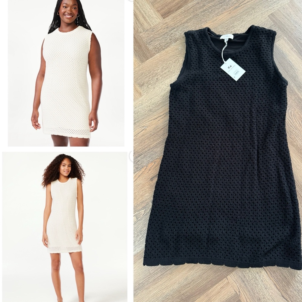 Free Assembly Cotton Crochet Sweater Dress NWT